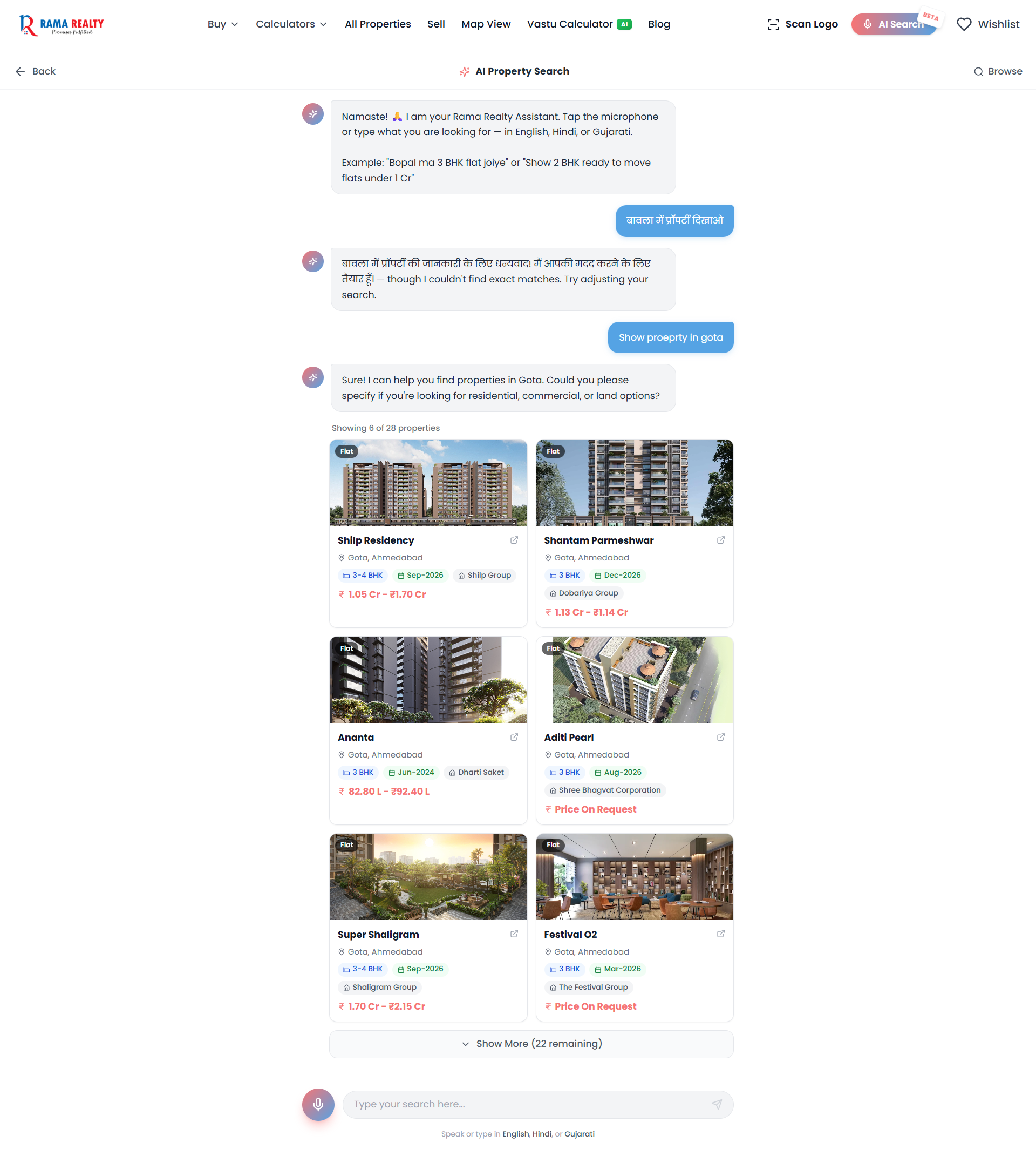 Rama Realty | AI-Powered Real Estate Platform Analytics Dashboard